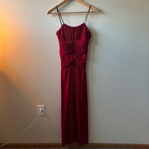 Laundry By Shelli Segal Strapless Red Maxi Dress